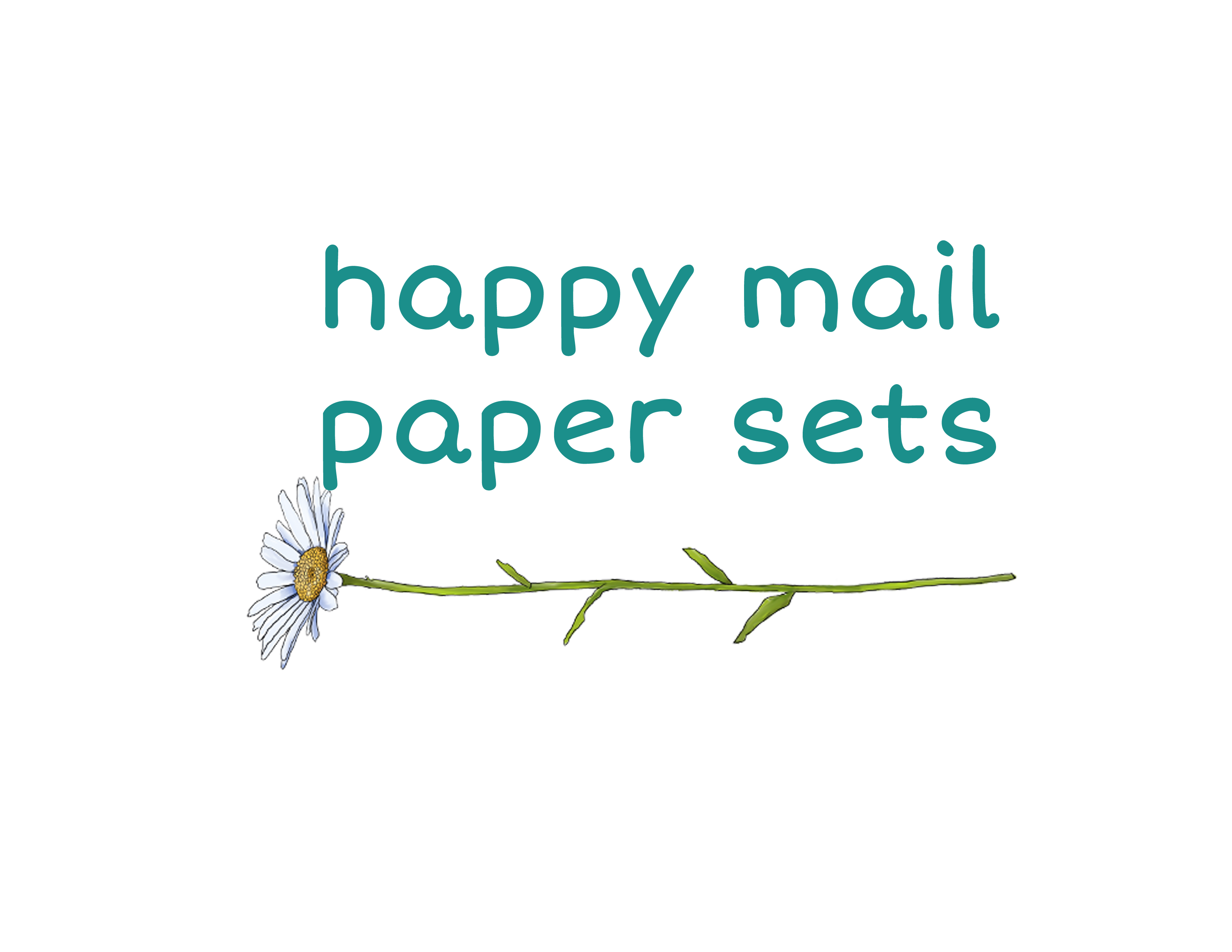happy mail writing paper sets